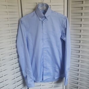 Coach Blue Dress Shirt Classic Button-Down Suze XXS New